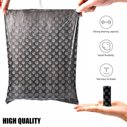 2/40Rolls Pet Dog Poop Bags Dispenser Collector Garbage Bag Puppy Cat Pooper Scooper Bag Small Rolls Outdoor Clean Pets Supplies